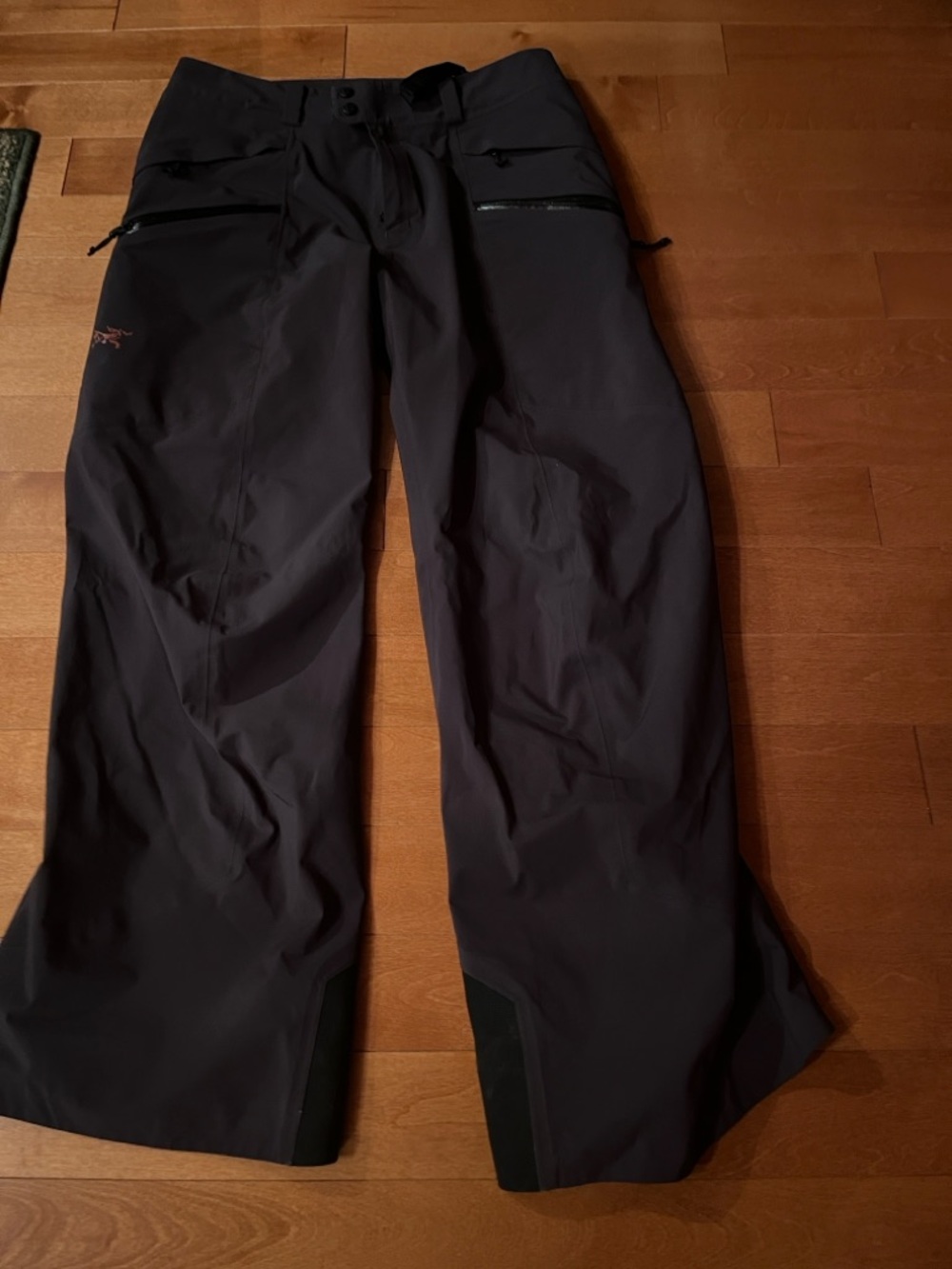 GORE-TEX Grey& black Outdoor Ski Pants with Orange Logo make a reasonable offer